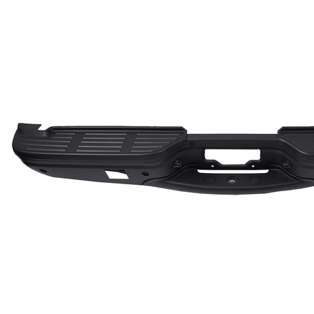 Black Rear Step Bumper w/ Light Fit For Ford F250 F350 99-07 w/ Park Assist Hole