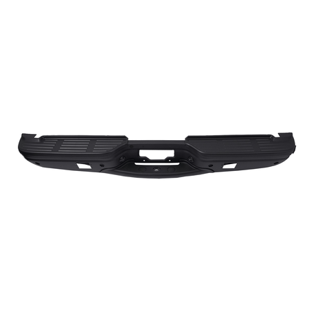 Black Rear Step Bumper w/ Light Fit For Ford F250 F350 99-07 w/ Park Assist Hole