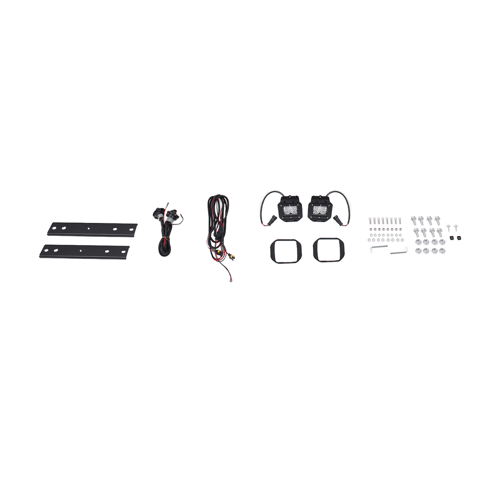 Black Rear Step Bumper w/ Light Fit For Ford F250 F350 99-07 w/ Park Assist Hole