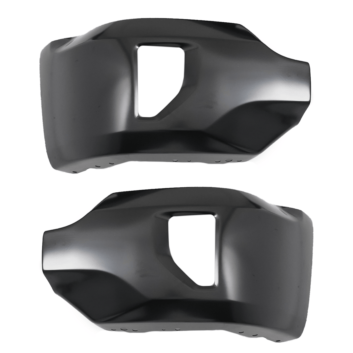 Black Steel Front Bumper Face Bar Fit For Chevy Silverado 1500 16-19 w/Fog Holes