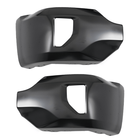 Black Steel Front Bumper Face Bar Fit For Chevy Silverado 1500 16-19 w/Fog Holes