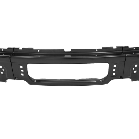 Black Steel Front Bumper Face Bar Fit For Ford F150 2009-2014 w/ Fog Light Hole