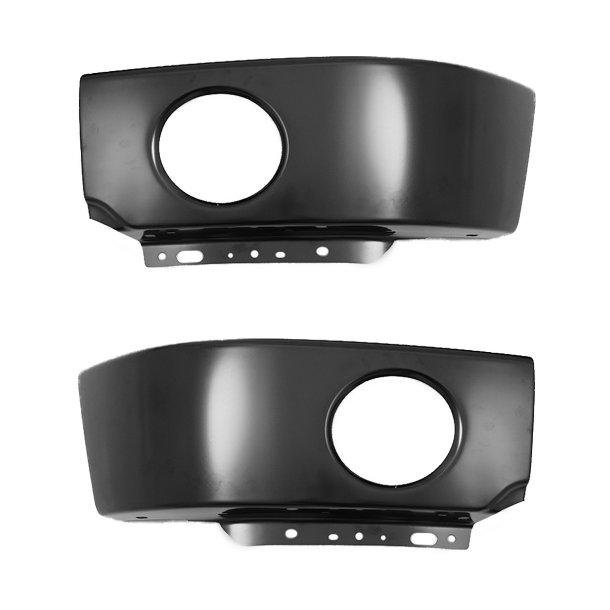 Black Steel Front Bumper Fit For Ford F-150 Pickup 2006-2008 w/ Fog Light Holes