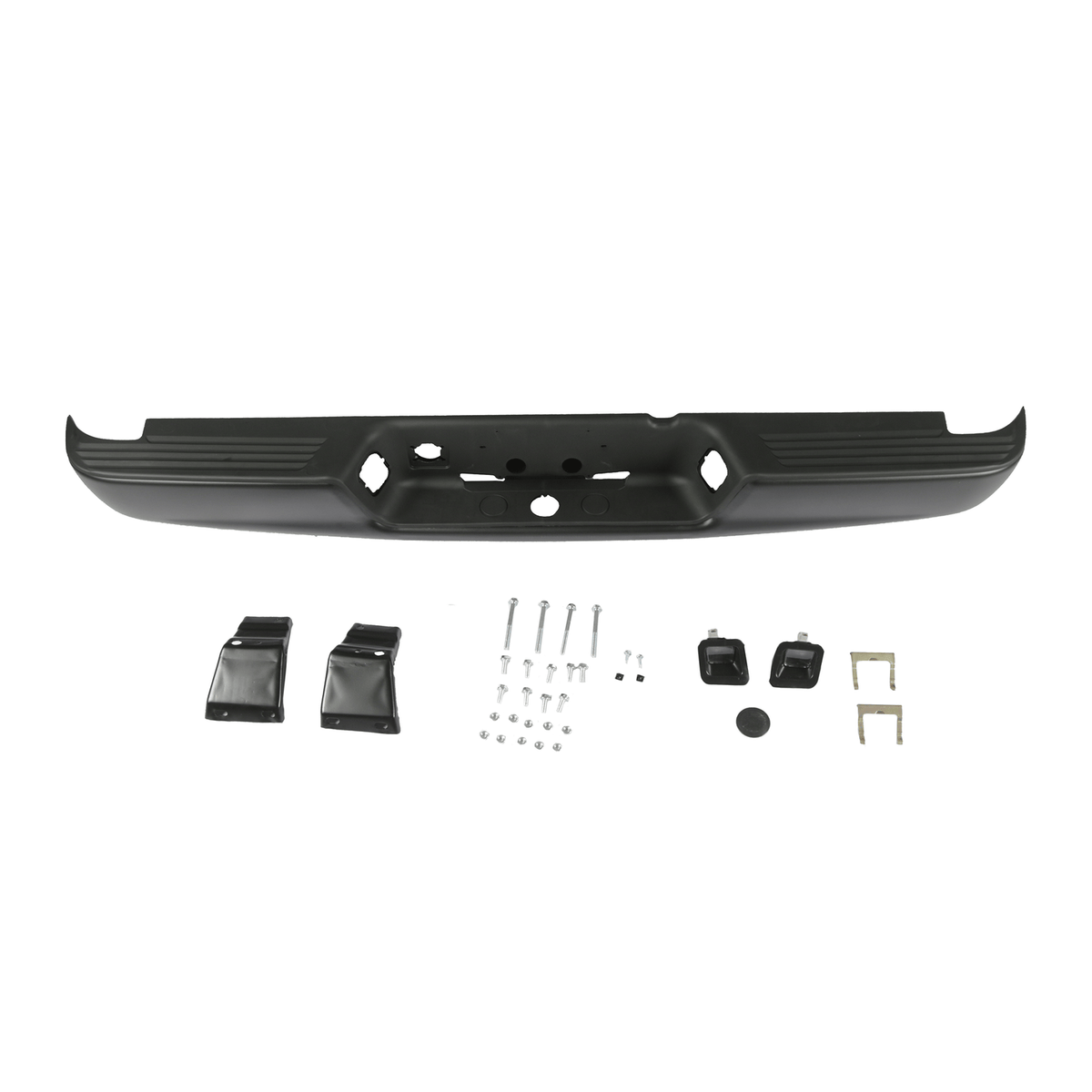 Black Steel Rear Bumper Assembly Fit For Dodge Ram 1500 2002-2008