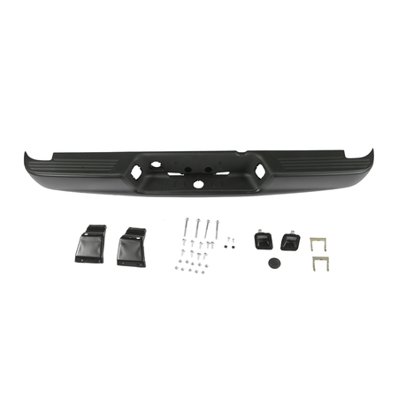 Black Steel Rear Bumper Assembly Fit For Dodge Ram 1500 2002-2008