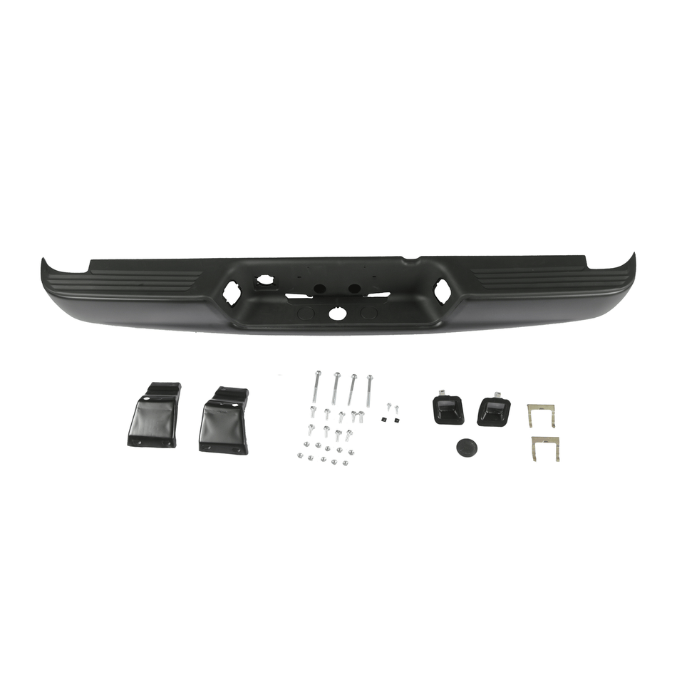 Black Steel Rear Bumper Assembly Fit For Dodge Ram 1500 2002-2008