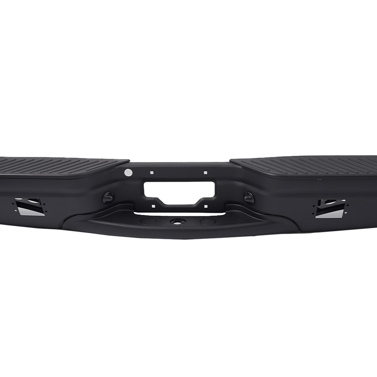 Black Steel Rear Step Bumper w/ LED Fit For Ford F150 1997-2004 F250 1997-1999