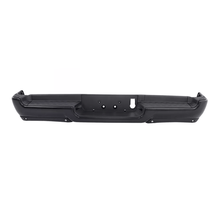Black Steel Rear Step Bumper with Single Exhaust hole fit for RAM 1500 19-24