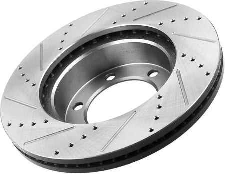 Rear Slotted Brake Rotors & Brake Pads For Expedition 2007-18 Lincoln Navigator