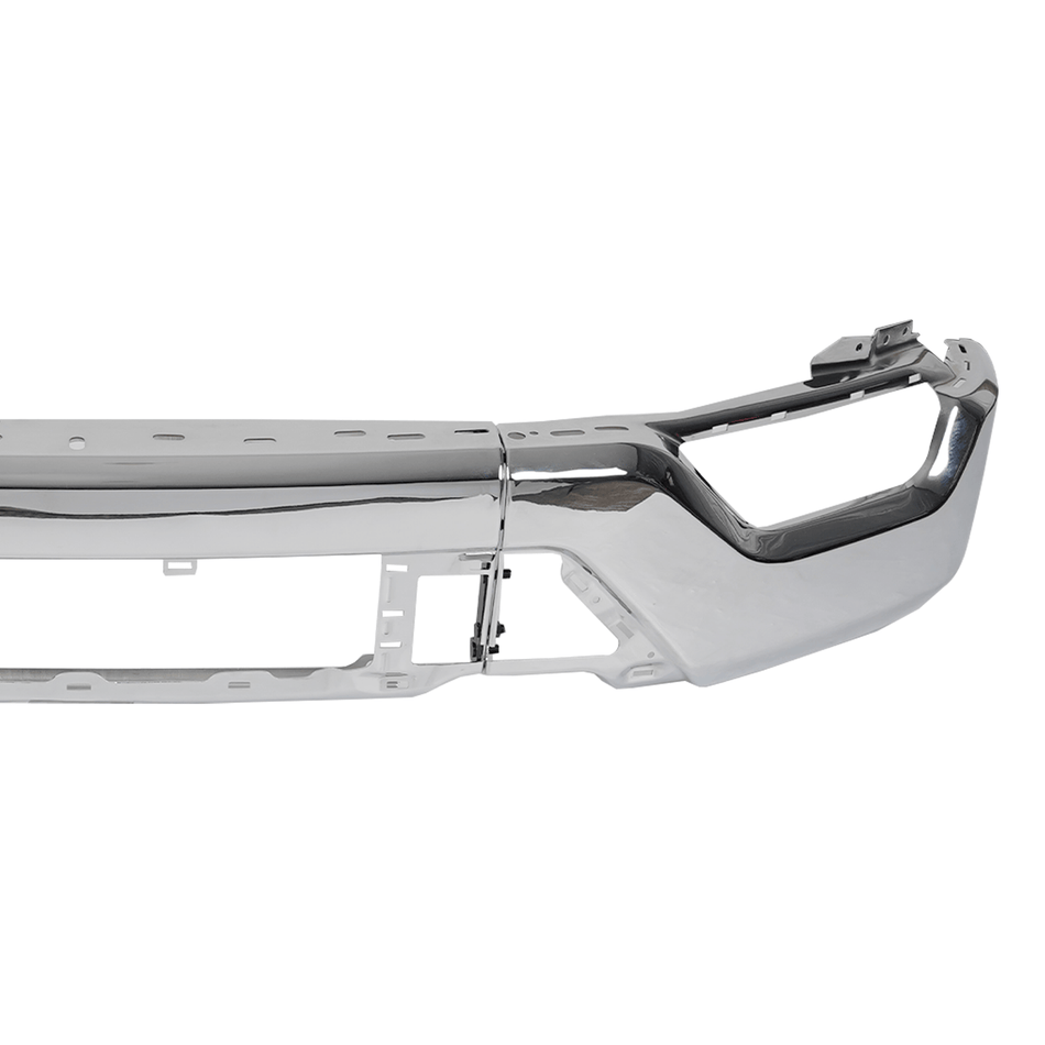 Bumper Face Bar Chrome Fit For Ford F150 F-150 2021-2023 Steel W/ Fog Hole