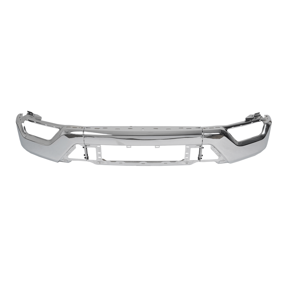Bumper Face Bar Chrome Fit For Ford F150 F-150 2021-2023 Steel W/ Fog Hole
