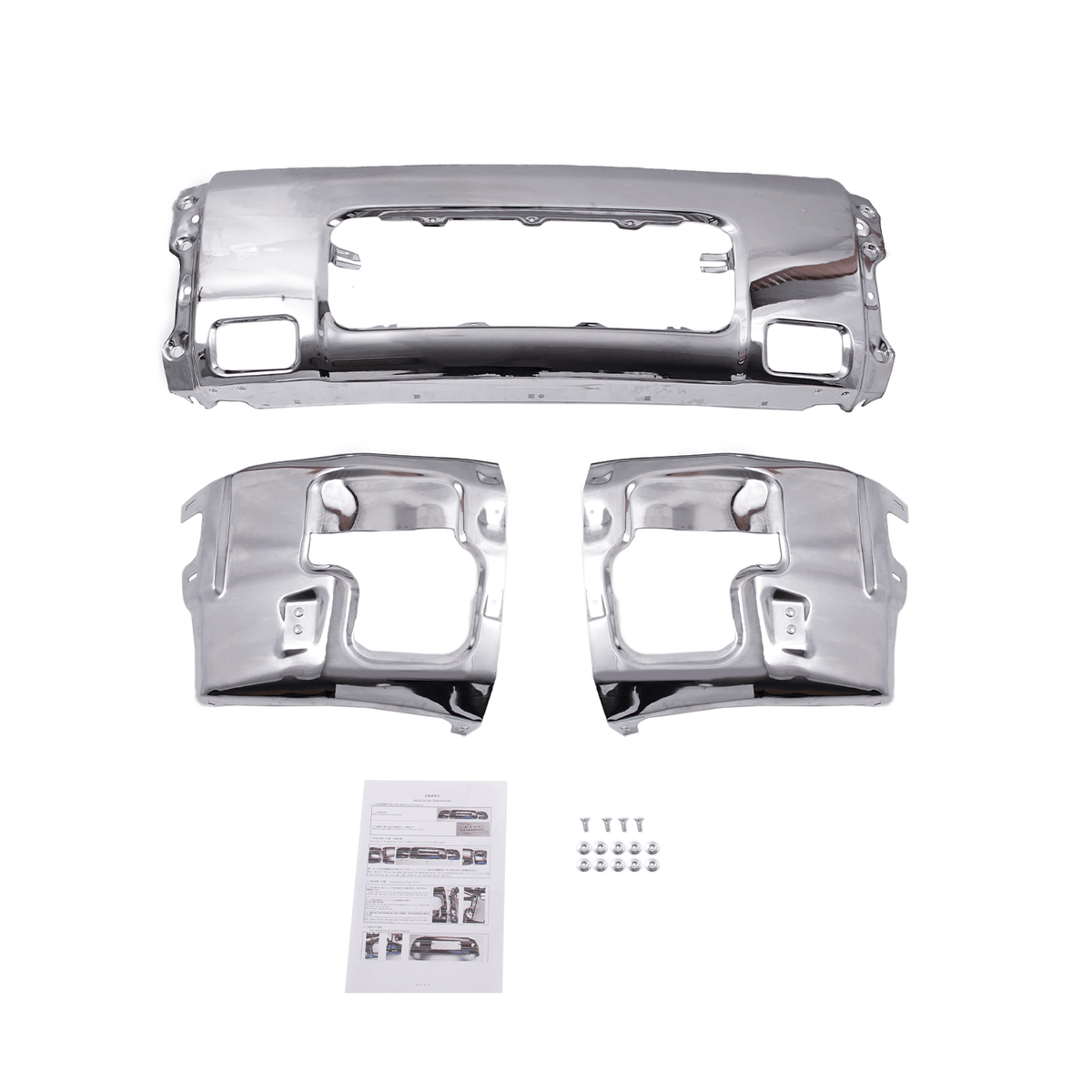 Bumper Fit For Nissan Titan 2004-2015 Armada 2005-2007 Chrome Steel Front