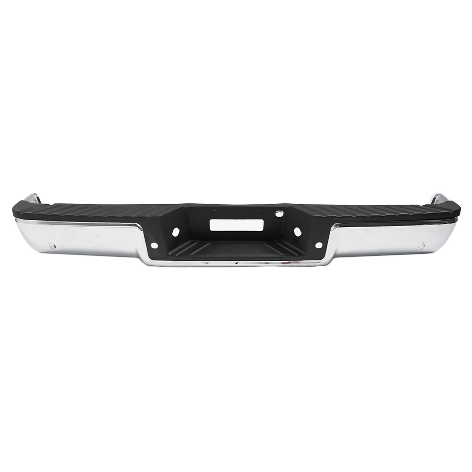 Chrome Fleetside Rear Step Bumper Fit For Ford F-150 04-06 W/ Sensor Hole