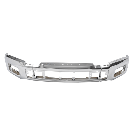 Chrome Front Bumper Cover Face Bar W/ Fog Light Hole Fit for Ford F-150 2018-20