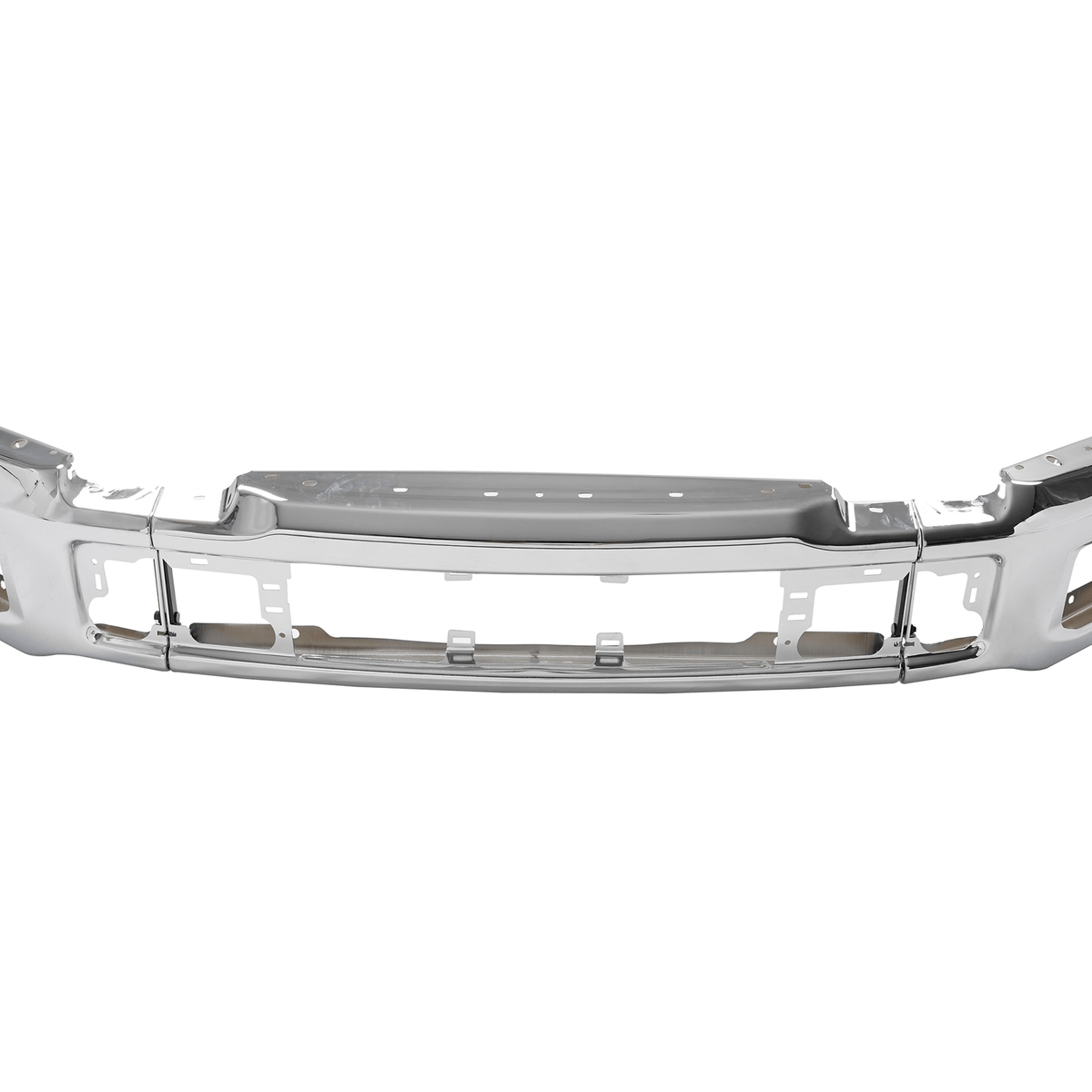 Chrome Front Bumper Cover Face Bar W/ Fog Light Hole Fit for Ford F-150 2018-20