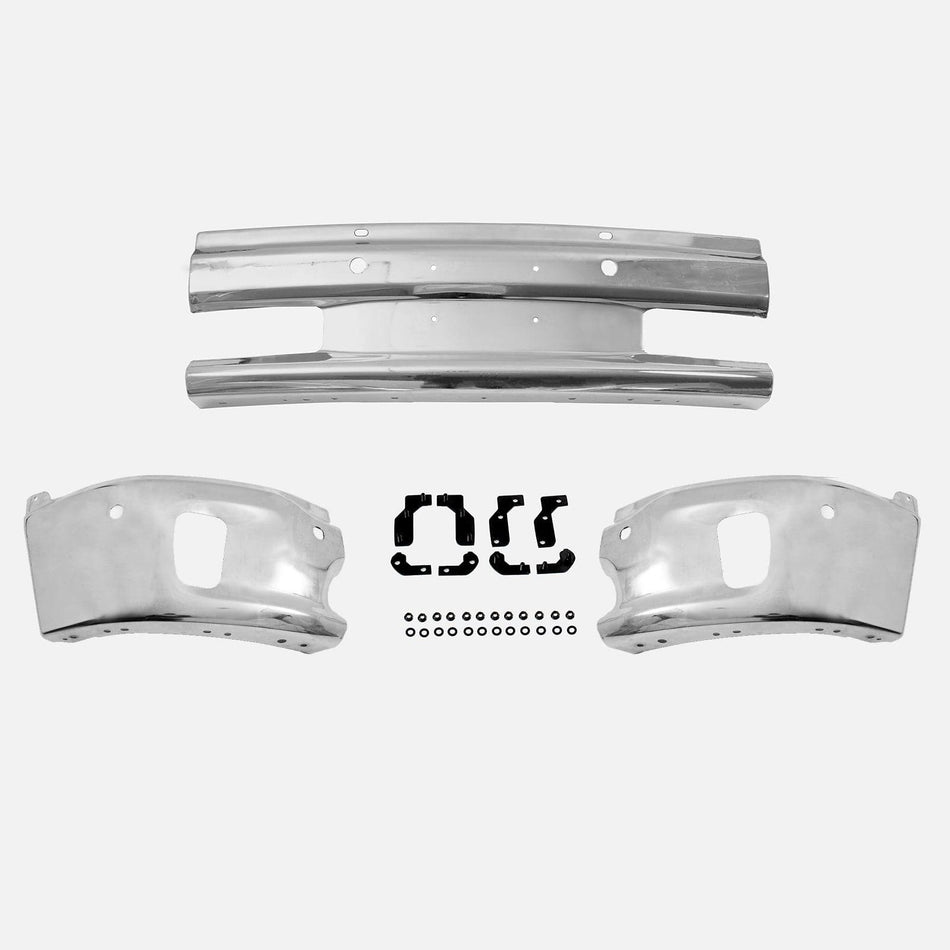 Chrome Front Bumper Face Bar Fit For Dodge Ram Pickup 1500 13-18 w/Park & Sensor