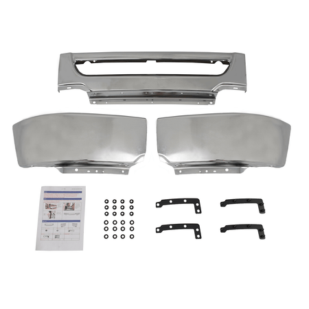 Chrome Front Bumper Face Bar Fit For Ford F-150 2006-2008 Without Fog Light Hole