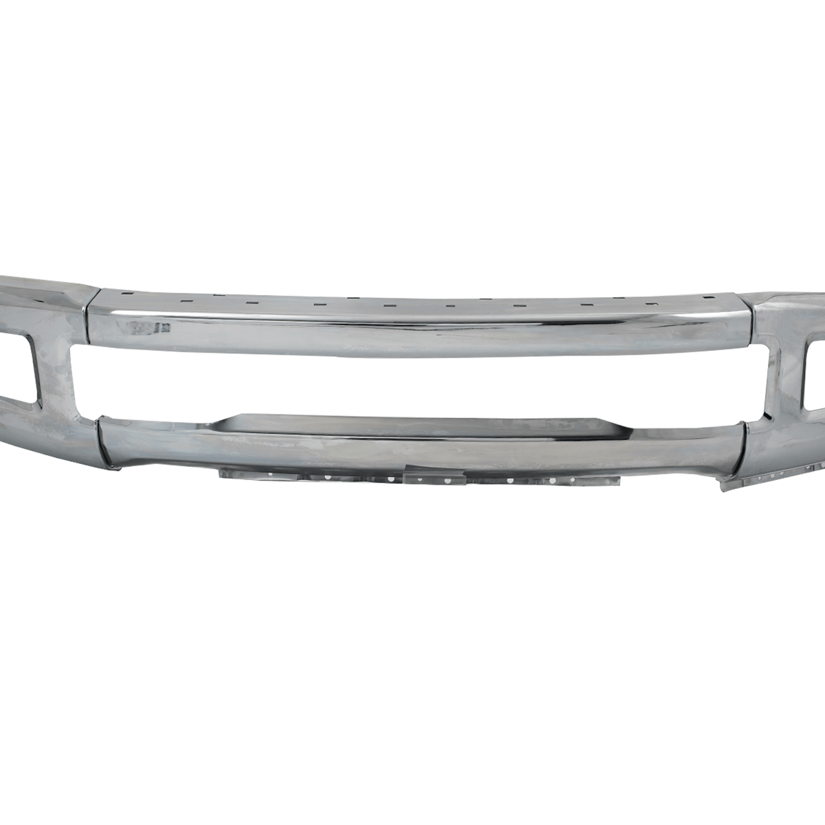 Chrome Front Bumper Face Bar fit for Ford F250 F350 Super Duty 17-19 w/ Fog hole