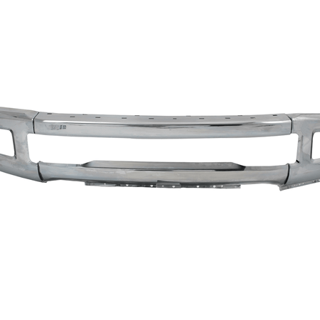 Chrome Front Bumper Face Bar fit for Ford F250 F350 Super Duty 17-19 w/ Fog hole