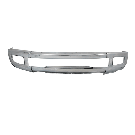 Chrome Front Bumper Face Bar fit for Ford F250 F350 Super Duty 17-19 w/ Fog hole