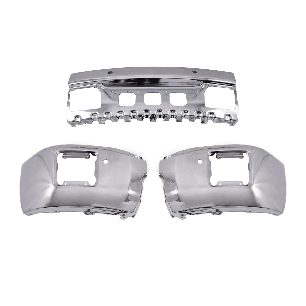 Chrome Front Bumper Face Bar Fit For GMC Sierra 1500 Pickup 2014-2015 Steel