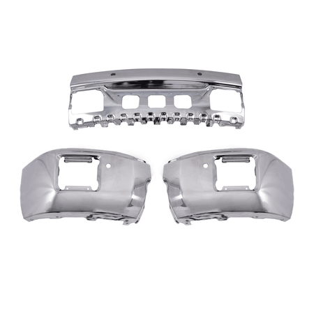 Chrome Front Bumper Face Bar Fit For GMC Sierra 1500 Pickup 2014-2015 Steel