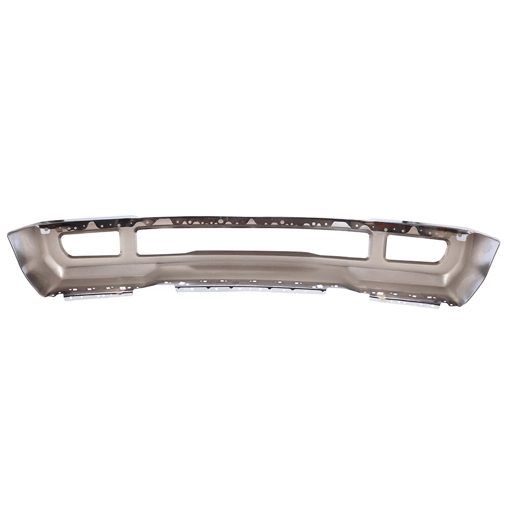 Chrome Front Bumper Face Bar w/ Fog Lamps Holes Fit For Ford F250 2017-2019