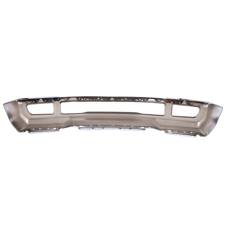 Chrome Front Bumper Face Bar w/ Fog Lamps Holes Fit For Ford F250 2017-2019