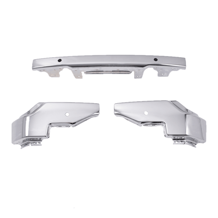Chrome Front Side Bumper Face Bar w/ Radar Hole Fit For GMC Sierra 1500 2022-24