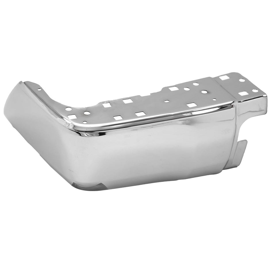 Chrome Left Rear Bumper End Cap w/o Park Sensor Hole Fit For Toyota Tundra 14-21
