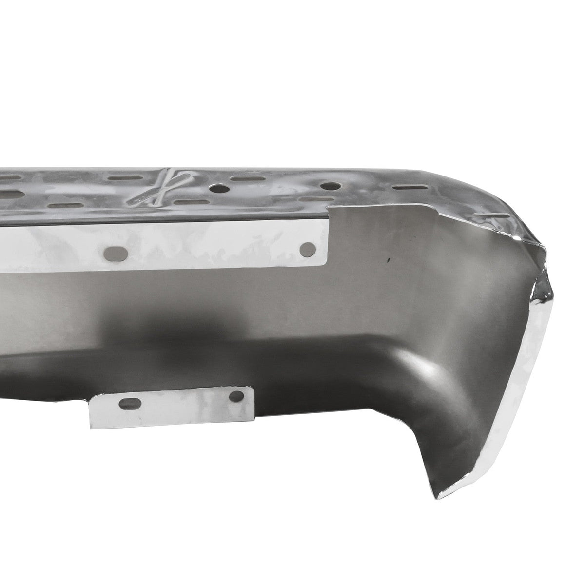 Chrome Left Rear Bumper End Cap w/o Park Sensors Holes Fit for Ford F-150 15-20
