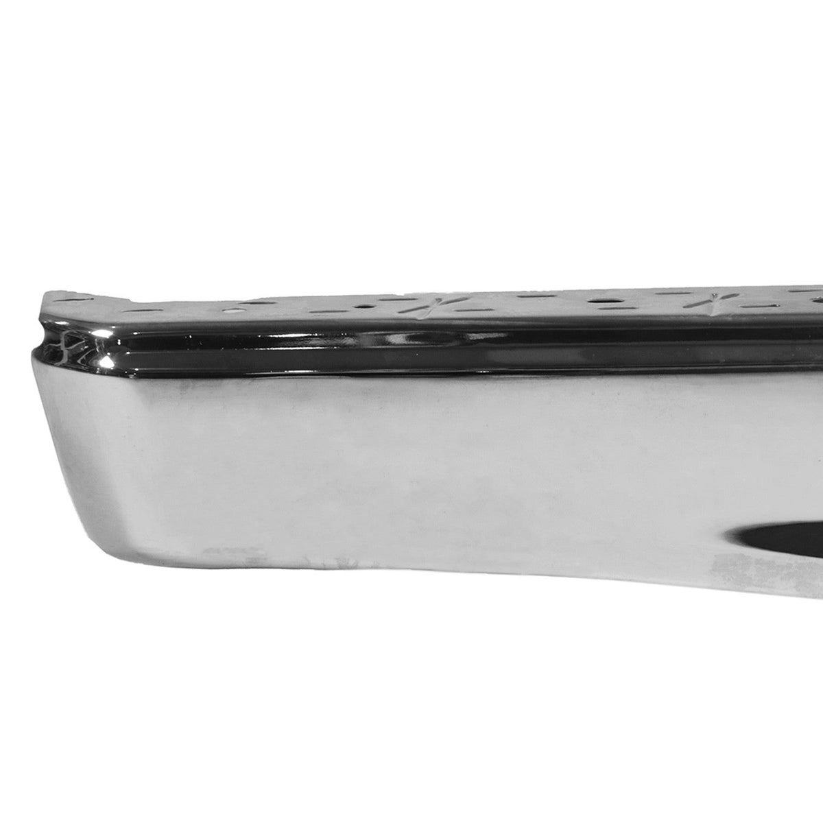 Chrome Left Rear Bumper End Cap w/o Park Sensors Holes Fit for Ford F-150 15-20