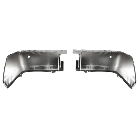 Chrome Pair Rear Bumper End Caps w/ Sensor Hole Fit For Toyota Tundra 14-21