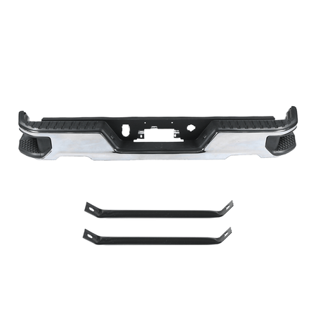 Chrome Rear Bumper Assembly Fit For Chevy Silverado GMC Sierra 1500 2019-2023