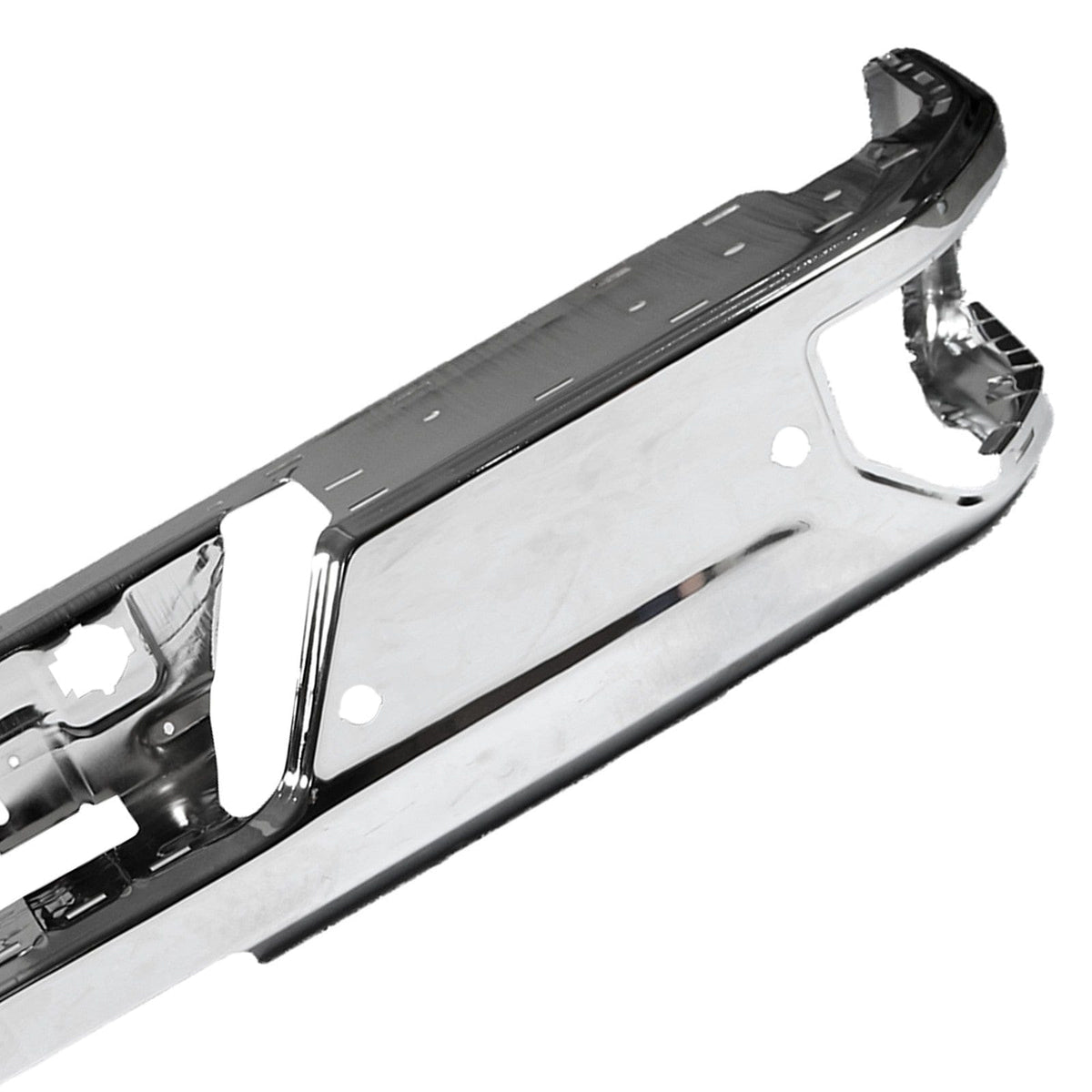 Chrome Rear Bumper Face Bar Fit for Chevy Silverado GMC Sierra 19-25 w/Park Hole