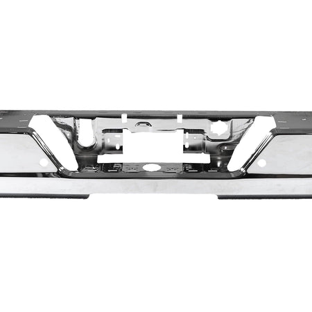 Chrome Rear Bumper Face Bar Fit for Chevy Silverado GMC Sierra 19-25 w/Park Hole