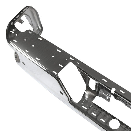 Chrome Rear Bumper Face Bar Fit for Chevy Silverado GMC Sierra 19-25 w/Park Hole