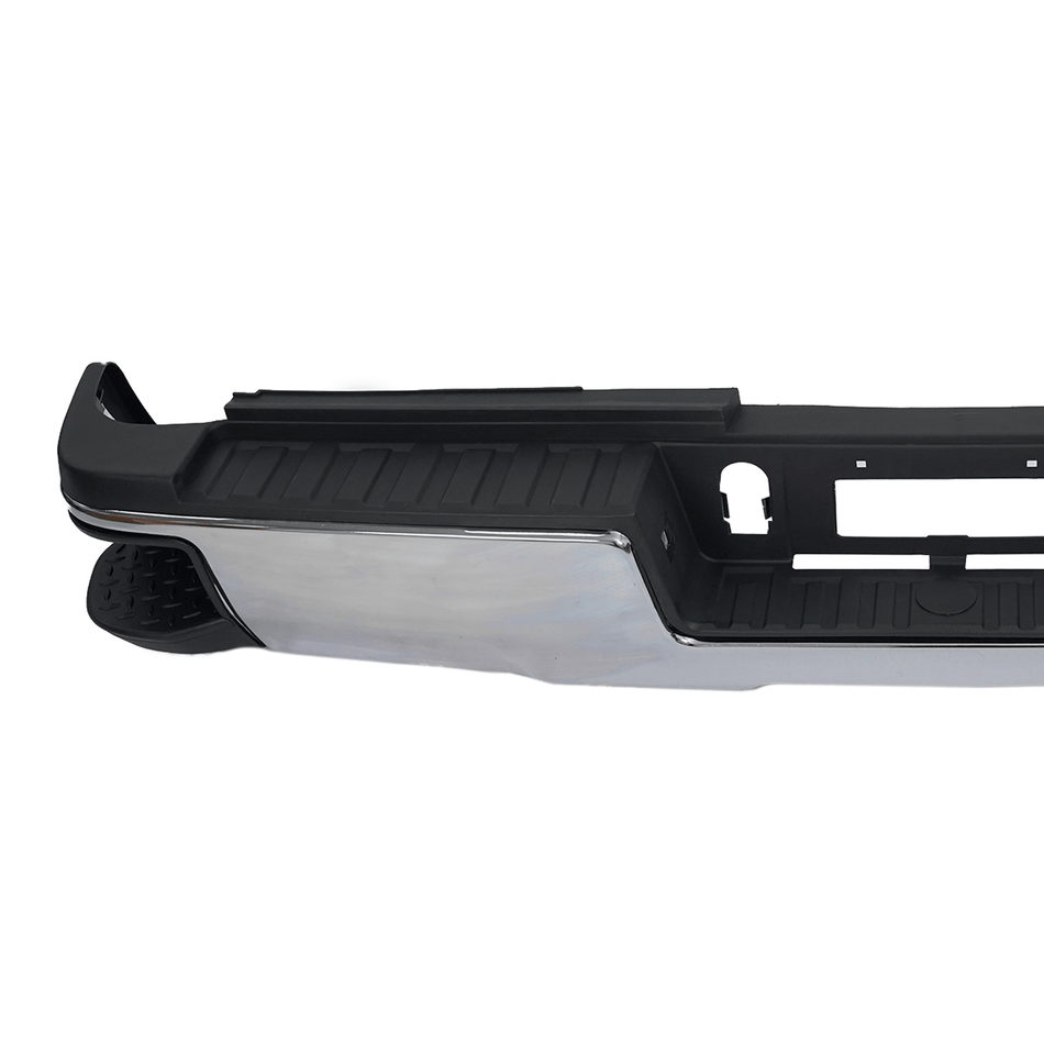 Chrome Rear Bumper Fit For Silverado 2500HD 3500 15-18 w/o Hole Dual Wheel