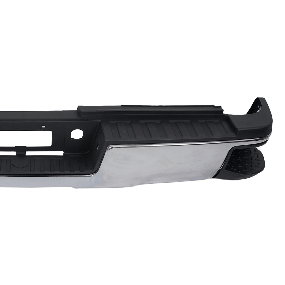 Chrome Rear Bumper Fit For Silverado 2500HD 3500 15-18 w/o Hole Dual Wheel