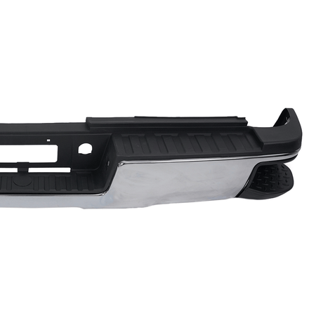 Chrome Rear Bumper Fit For Silverado 2500HD 3500 15-18 w/o Hole Dual Wheel