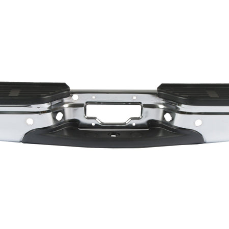 Chrome Rear Step Bumper w/Sensor Holes Fit For Ford F250 F350 Super Duty 99-07
