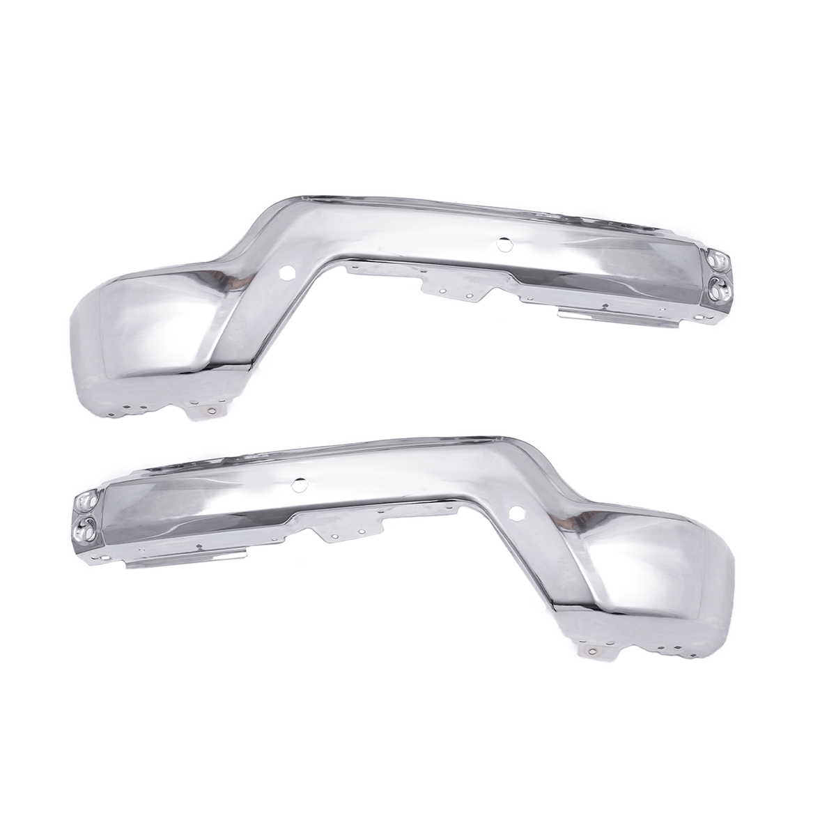 Chrome Steel Bar Fit For Chevy Silverado 1500 2022-2023 Front Bumper Face