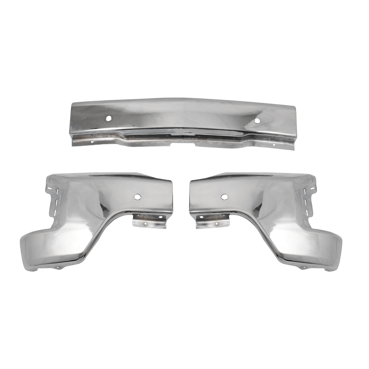 Chrome Steel Front Bumper Face Bar Fit For Chevy Silverado 1500 19-22