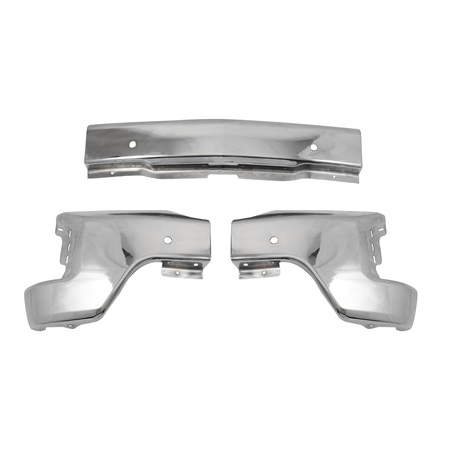Chrome Steel Front Bumper Face Bar Fit For Chevy Silverado 1500 19-22
