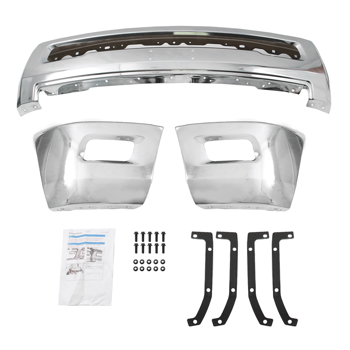 Chrome Steel Front Bumper Face Bar Fit for Dodge RAM 2500 3500 2010-2018