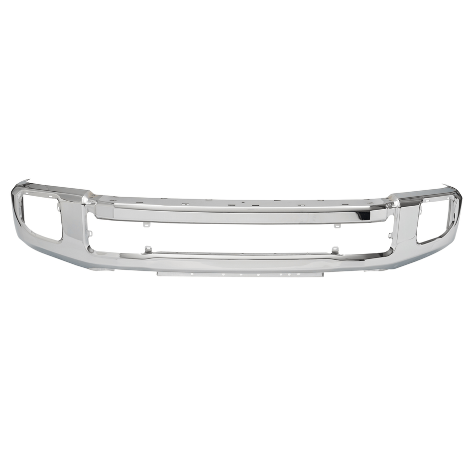 Chrome Steel Front Bumper Face Bar Fit for Ford F-250 F-350 2020-2022 w/ Fog