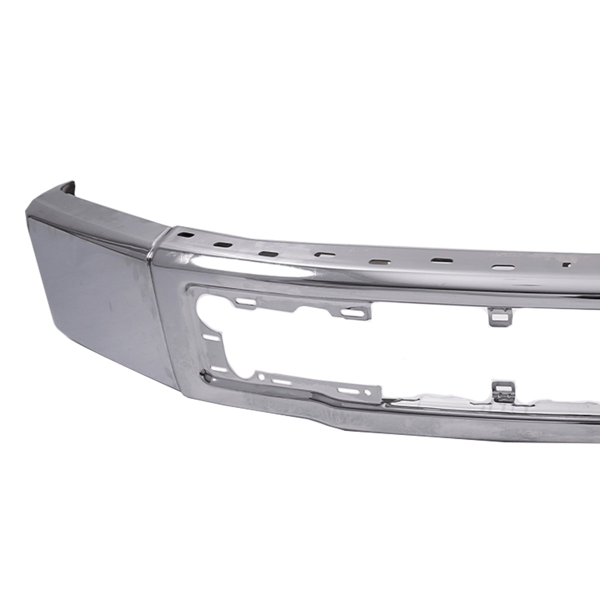 Chrome Steel Front Bumper Face Bar w/o Fog Light Hole Fit For Ford F150 2015-17