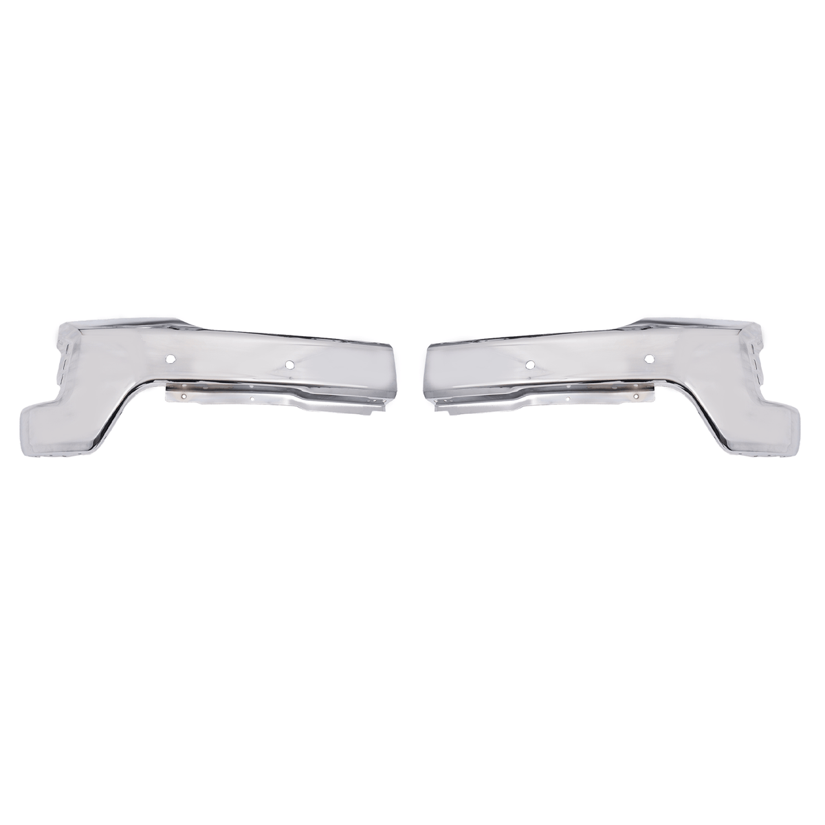 Chrome Steel Front Bumper Fit For Chevy Silverado 1500 2019-22 w/ Park-One Piece