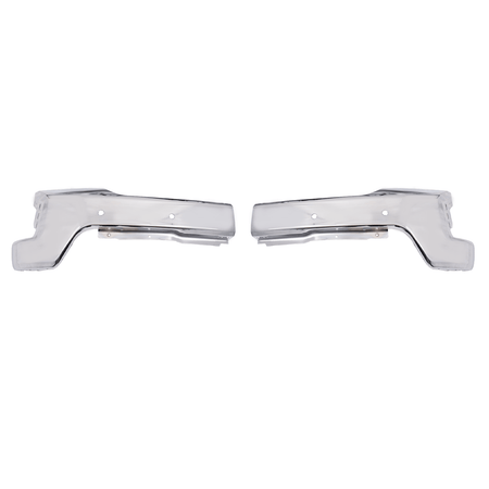 Chrome Steel Front Bumper Fit For Chevy Silverado 1500 2019-22 w/ Park-One Piece