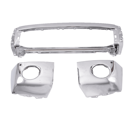 Chrome Steel Front Bumper Fit For Toyota Tundra Truck 2007-2013 W/Sensor Hole